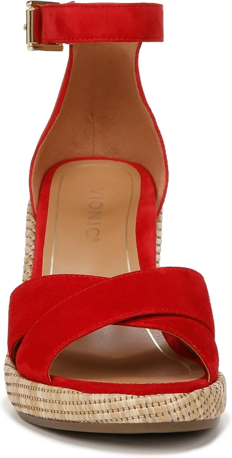 Vionic Women's Venus Marina Comfortable Wedge Heels- Supportive Wedges Comfort Shoes That Includes a Concealed Orthotic Insole Sizes 5-12