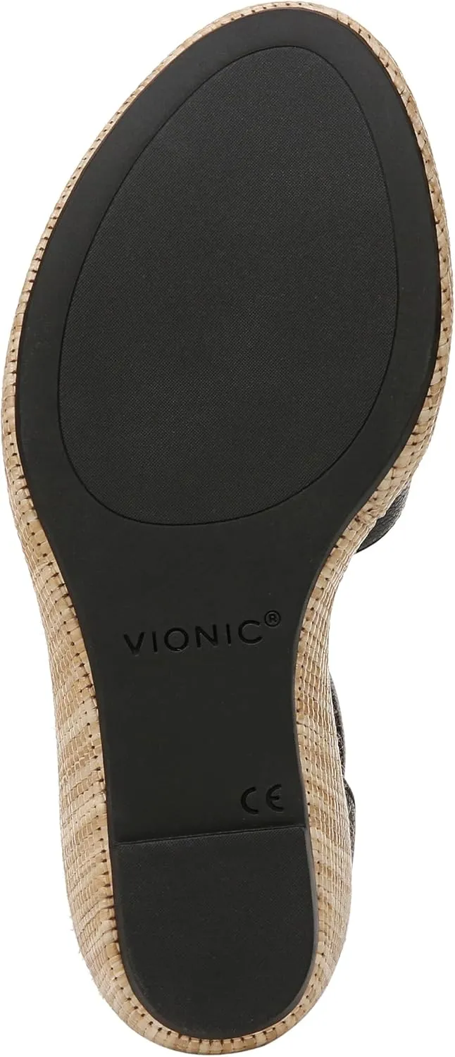 Vionic Women's Venus Marina Comfortable Wedge Heels- Supportive Wedges Comfort Shoes That Includes a Concealed Orthotic Insole Sizes 5-12