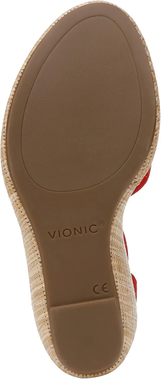 Vionic Women's Venus Marina Comfortable Wedge Heels- Supportive Wedges Comfort Shoes That Includes a Concealed Orthotic Insole Sizes 5-12