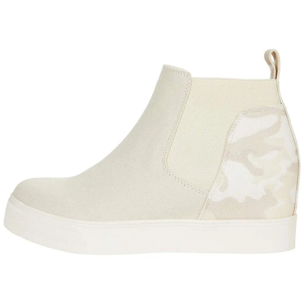 Wale Natural Camo Wedge Sneakers