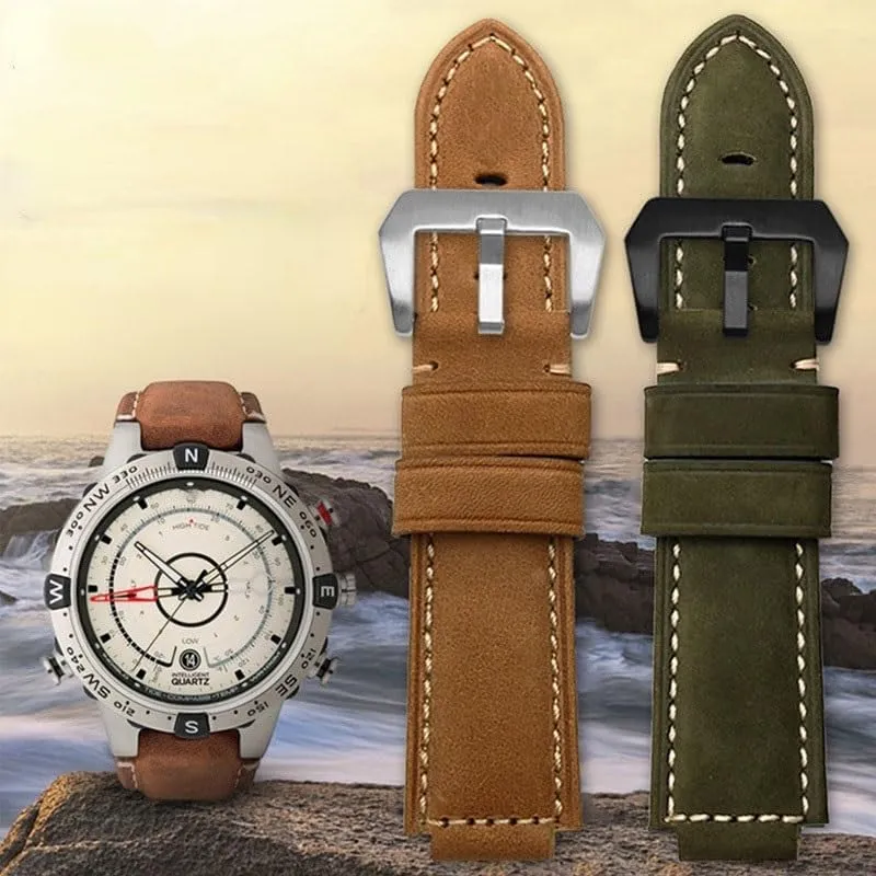 WatchBand for Timex Tide Compass T2n720 T2n721 T2n739 Nylon Men's Leather Watch Strap