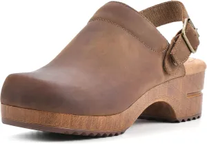WHITE MOUNTAIN Shoes Being Leather Footbeds Clog