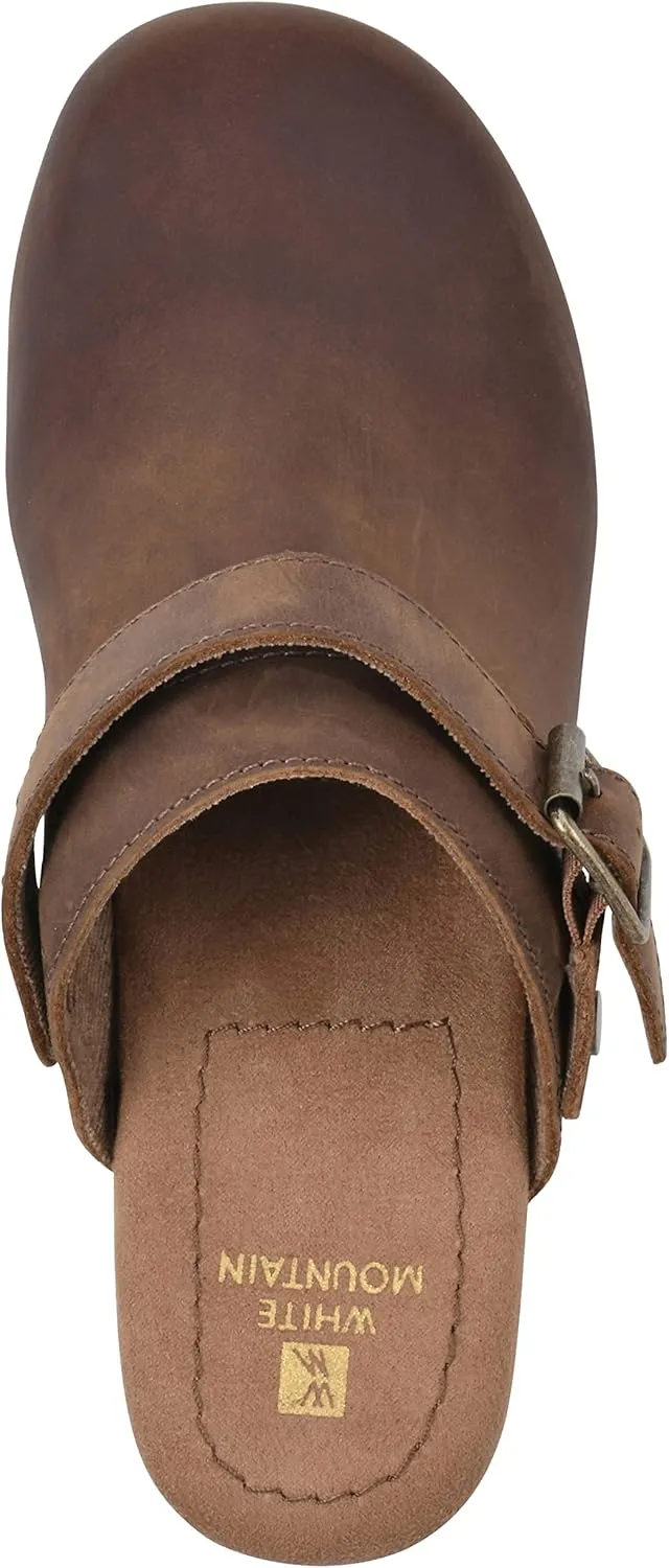 WHITE MOUNTAIN Shoes Being Leather Footbeds Clog