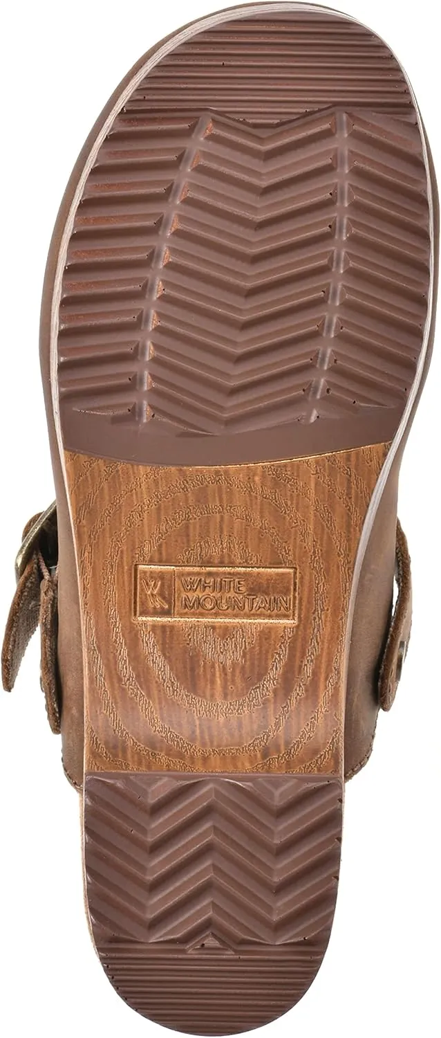 WHITE MOUNTAIN Shoes Being Leather Footbeds Clog