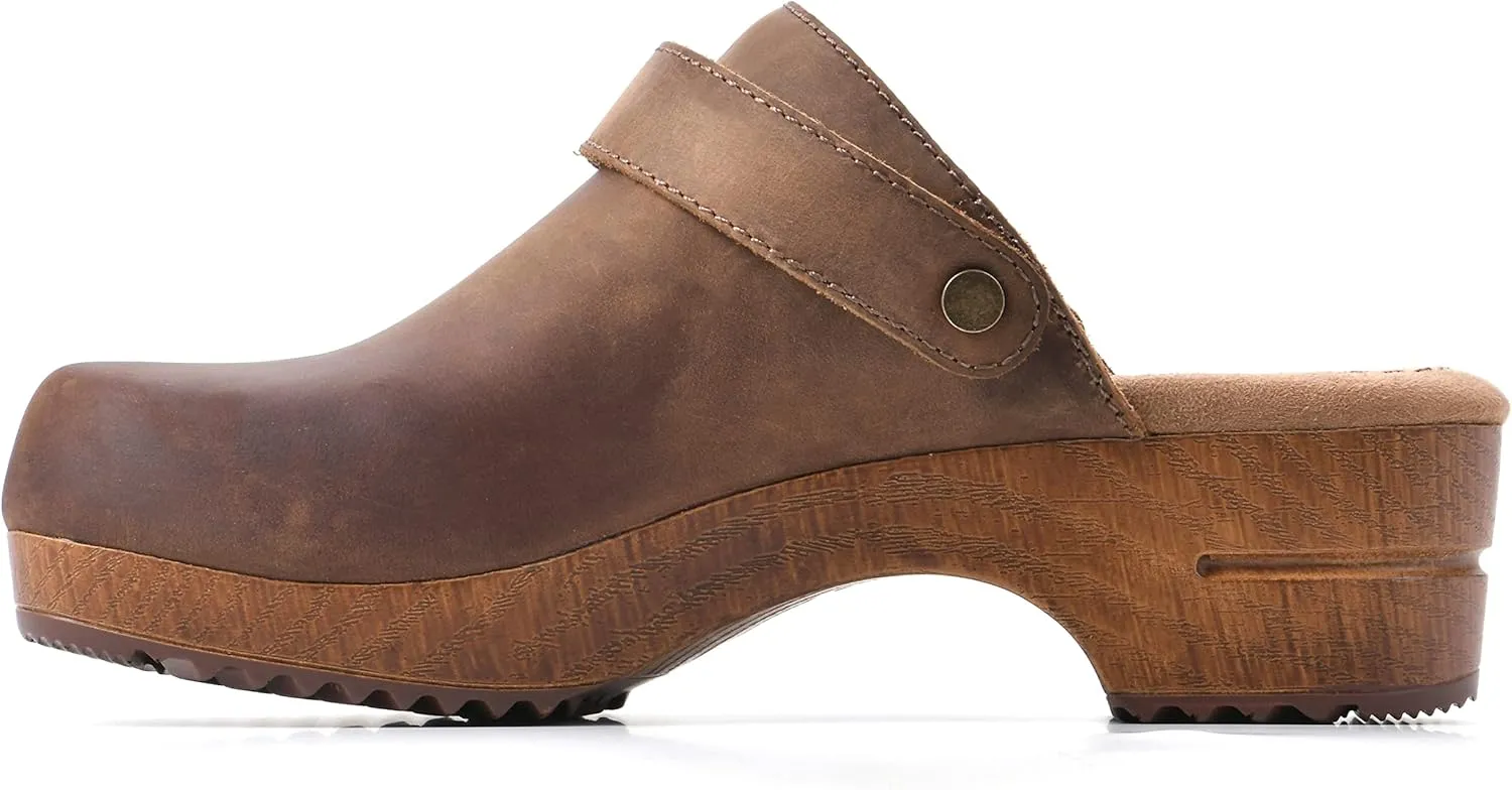 WHITE MOUNTAIN Shoes Being Leather Footbeds Clog