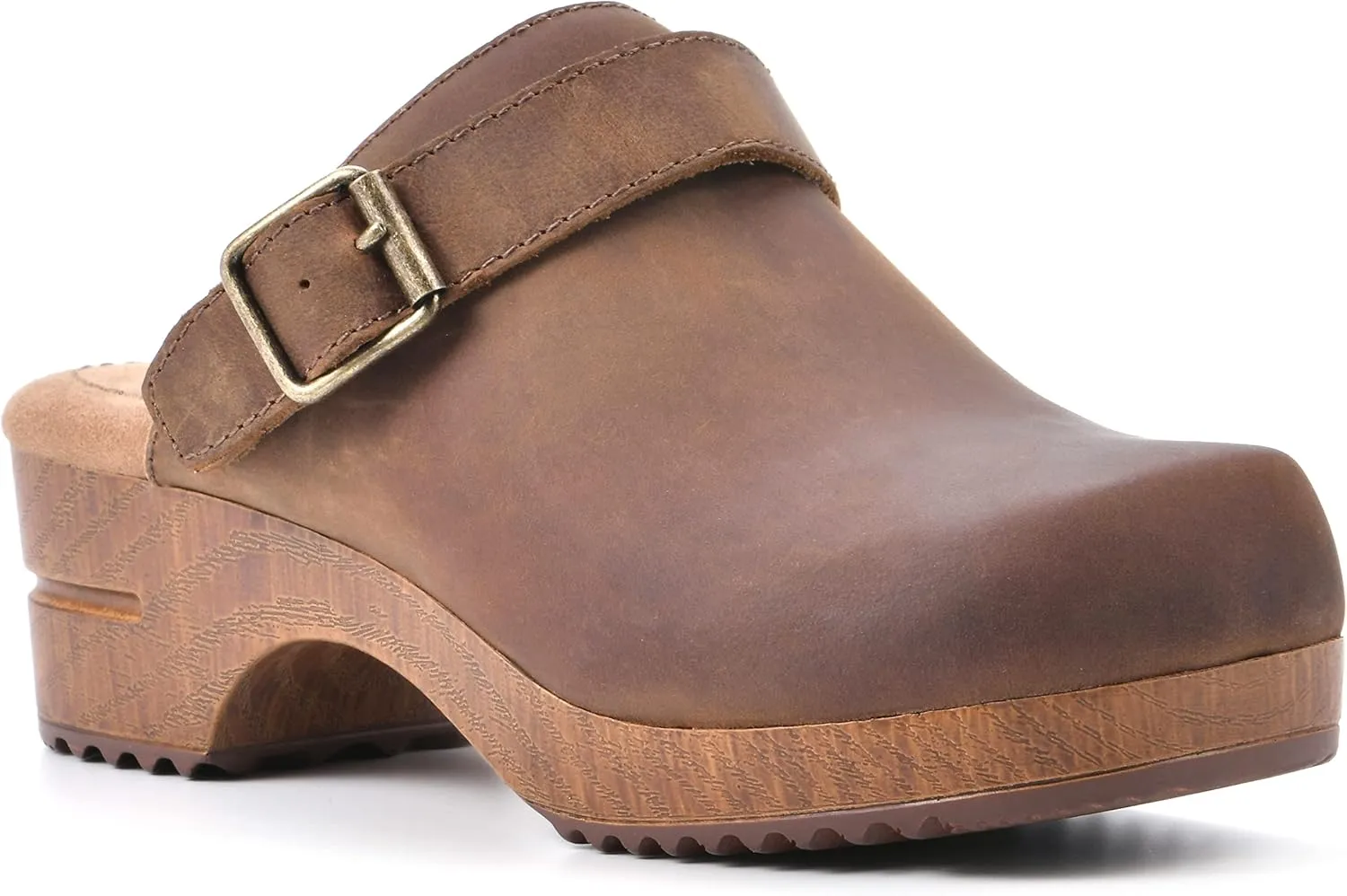 WHITE MOUNTAIN Shoes Being Leather Footbeds Clog