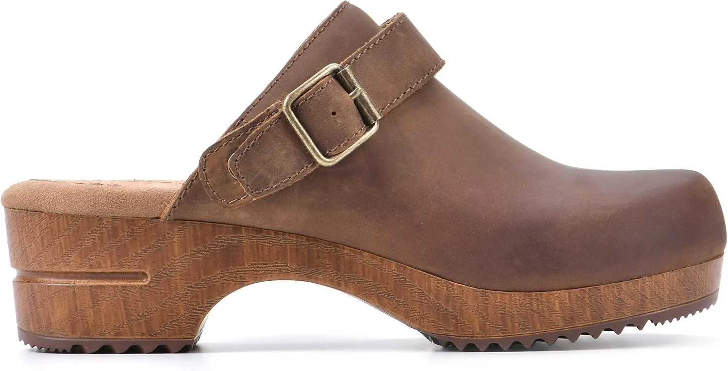 WHITE MOUNTAIN Shoes Being Leather Footbeds Clog