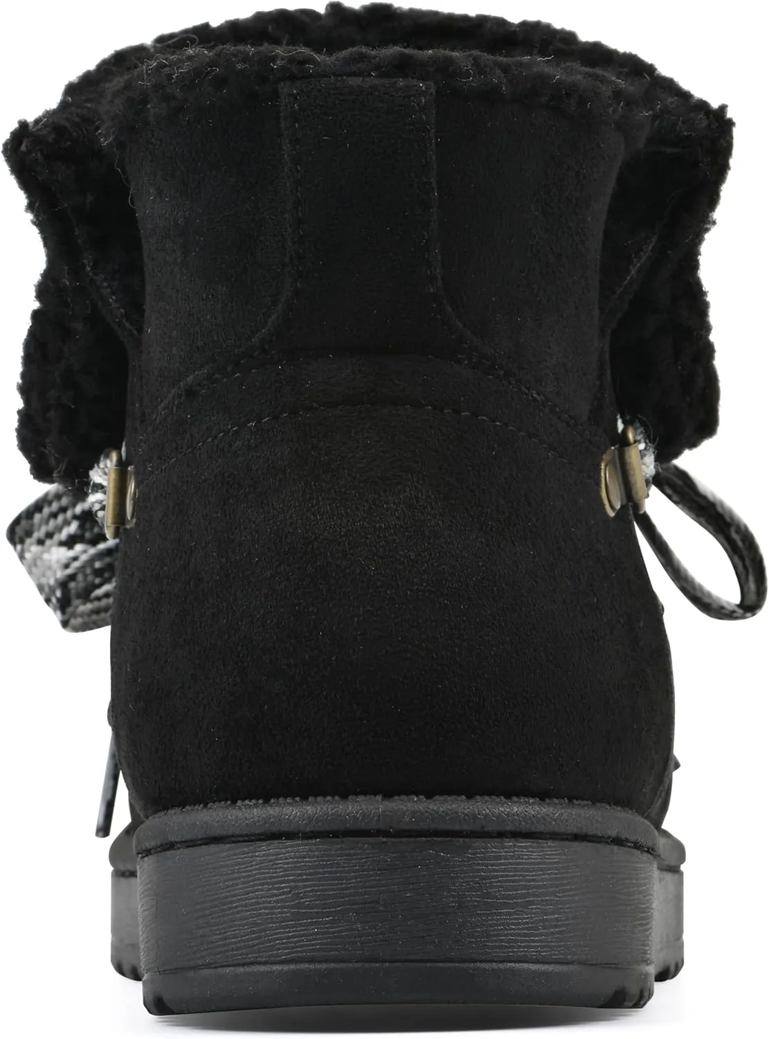 WHITE MOUNTAIN Women's Idol Faux Fur Lace-up Ankle Bootie