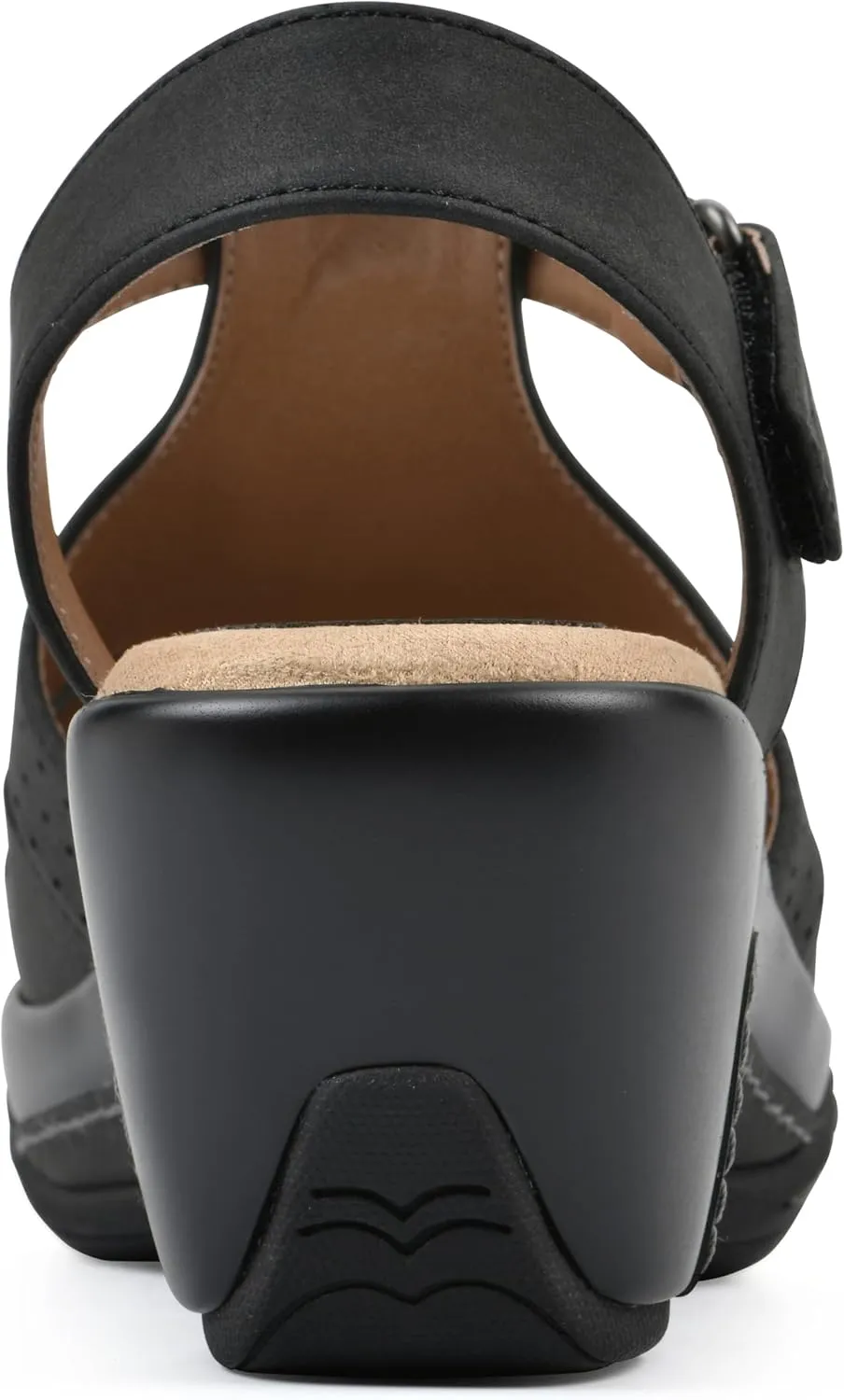 WHITE MOUNTAIN Women's Vie Heeled Cut-Out Clog