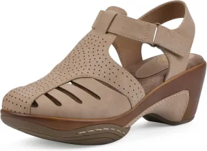 WHITE MOUNTAIN Women's Vie Heeled Cut-Out Clog