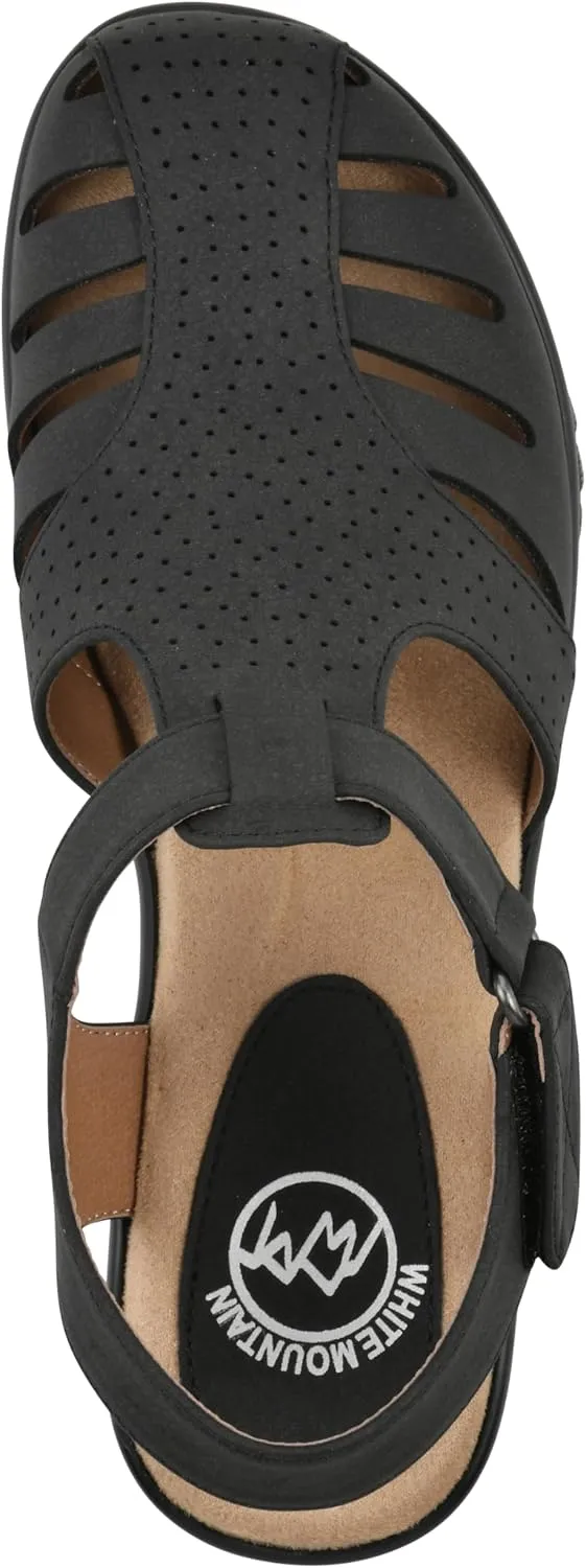WHITE MOUNTAIN Women's Vie Heeled Cut-Out Clog