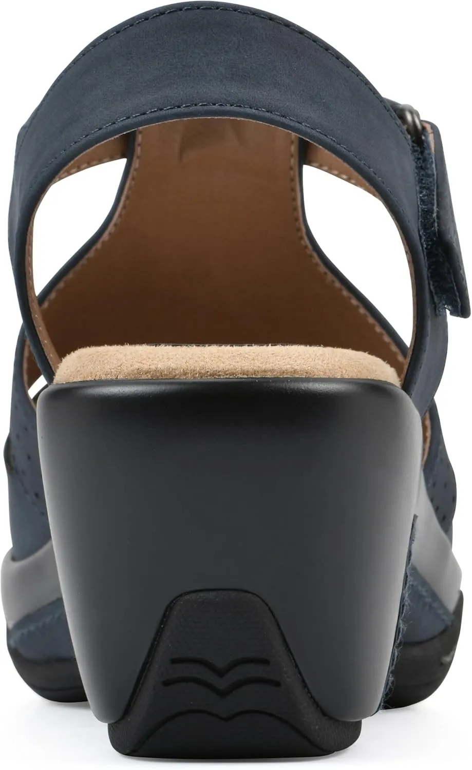 WHITE MOUNTAIN Women's Vie Heeled Cut-Out Clog