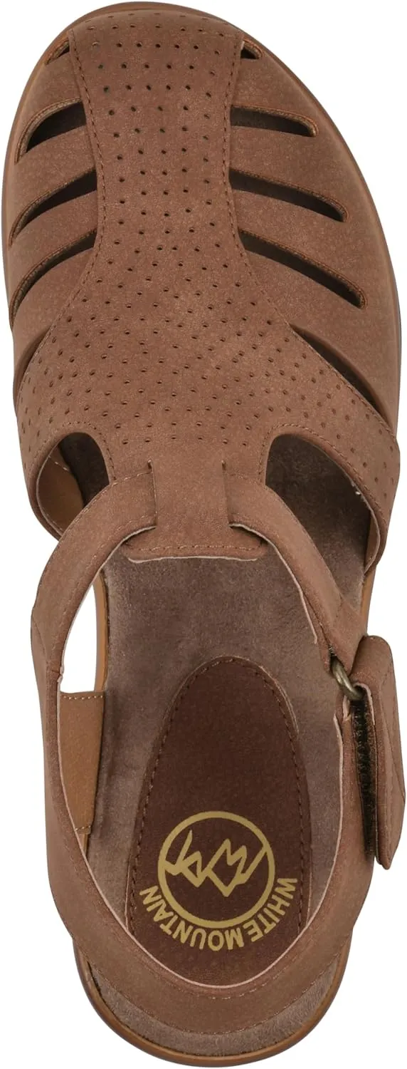 WHITE MOUNTAIN Women's Vie Heeled Cut-Out Clog