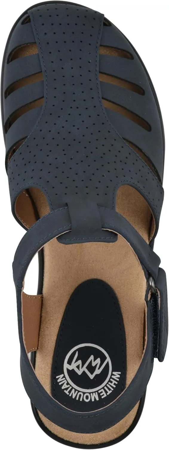 WHITE MOUNTAIN Women's Vie Heeled Cut-Out Clog