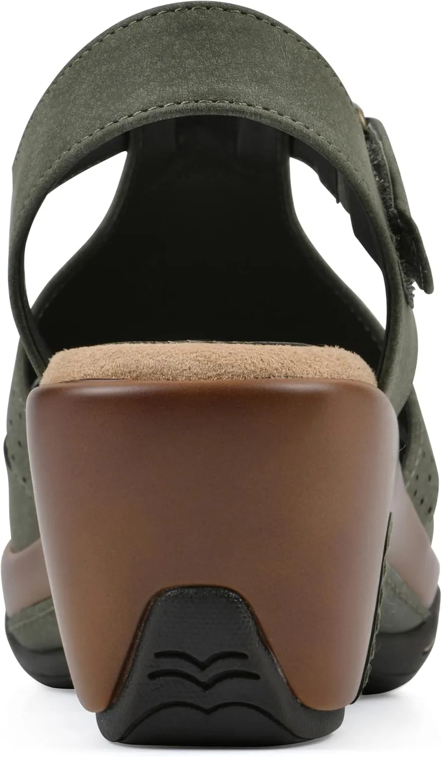 WHITE MOUNTAIN Women's Vie Heeled Cut-Out Clog
