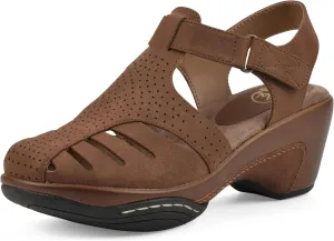 WHITE MOUNTAIN Women's Vie Heeled Cut-Out Clog
