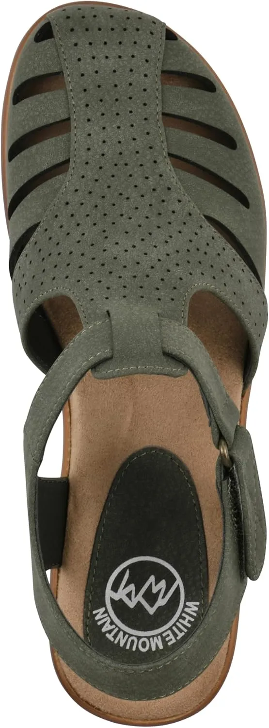 WHITE MOUNTAIN Women's Vie Heeled Cut-Out Clog