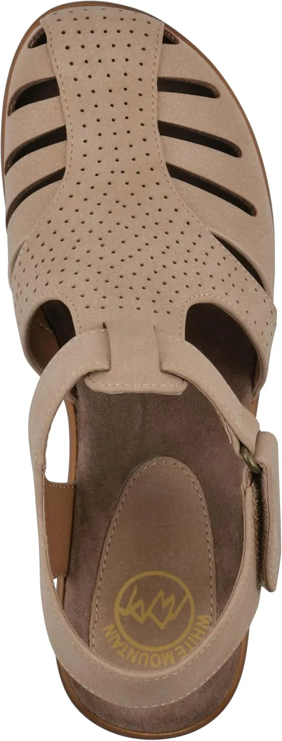 WHITE MOUNTAIN Women's Vie Heeled Cut-Out Clog