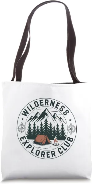 Wilderness Explorer Club – Vintage Hiking & Camping Tote Bag