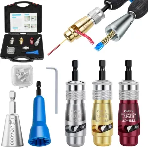 Wire Stripping and Twisting Tool, New Wire Stripper for Drill,Wire Twister Tool for Drill,7 in 1 Wire Stripping and Twisting Tool Set, Wire Stripping Tool for Drill Fast Wire Twisting Tool Set.
