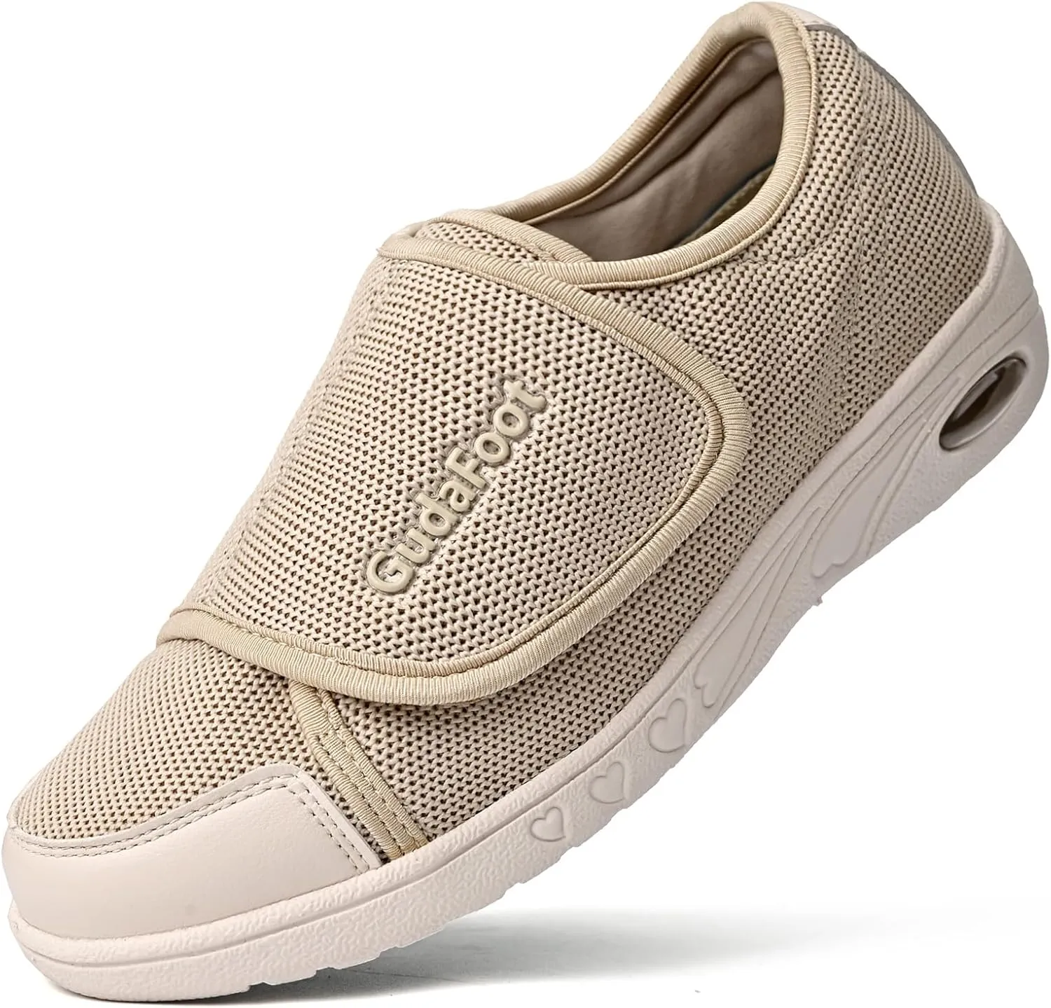 Women's Diabetic Shoes Easy Put on with Adjustable Lightweight for Edema Plantar Fasciitis Bunions Arthritis Neuropathy Wide Width Swollen Feet Bottom Fattening and Widening Elderly Shoes