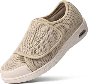 Women's Diabetic Shoes Easy Put on with Adjustable Lightweight for Edema Plantar Fasciitis Bunions Arthritis Neuropathy Wide Width Swollen Feet Bottom Fattening and Widening Elderly Shoes