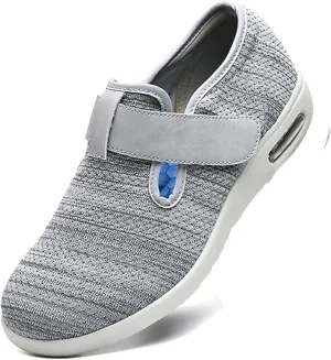 Women's Diabetic Shoes Wide Width Adjustable Closure Edema Walking Shoes for Elderly Neuropathy Swollen Feet Arthritis Indoor Outdoor
