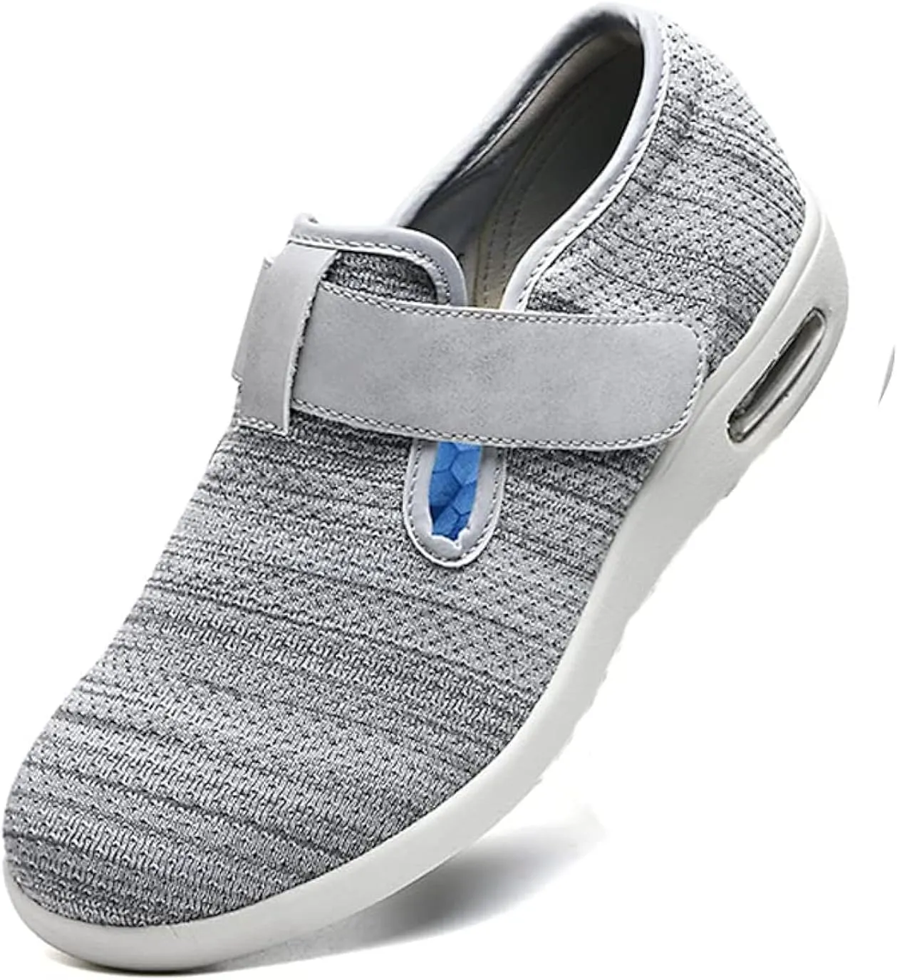 Women's Diabetic Shoes Wide Width Adjustable Closure Edema Walking Shoes for Elderly Neuropathy Swollen Feet Arthritis Indoor Outdoor