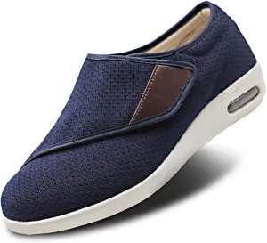 Women's Extra Wide Diabetic Shoes with Arch Support, Navy Blue, 8 Sizes