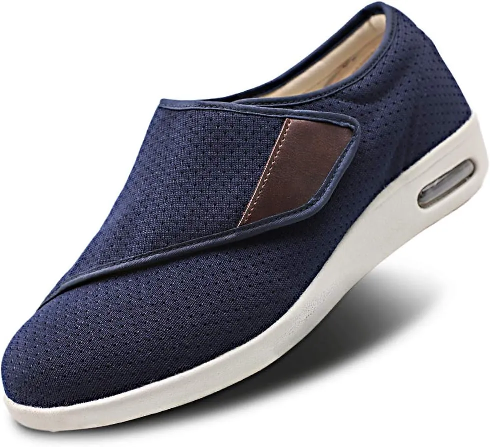 Women's Extra Wide Diabetic Shoes with Arch Support, Navy Blue, 8 Sizes