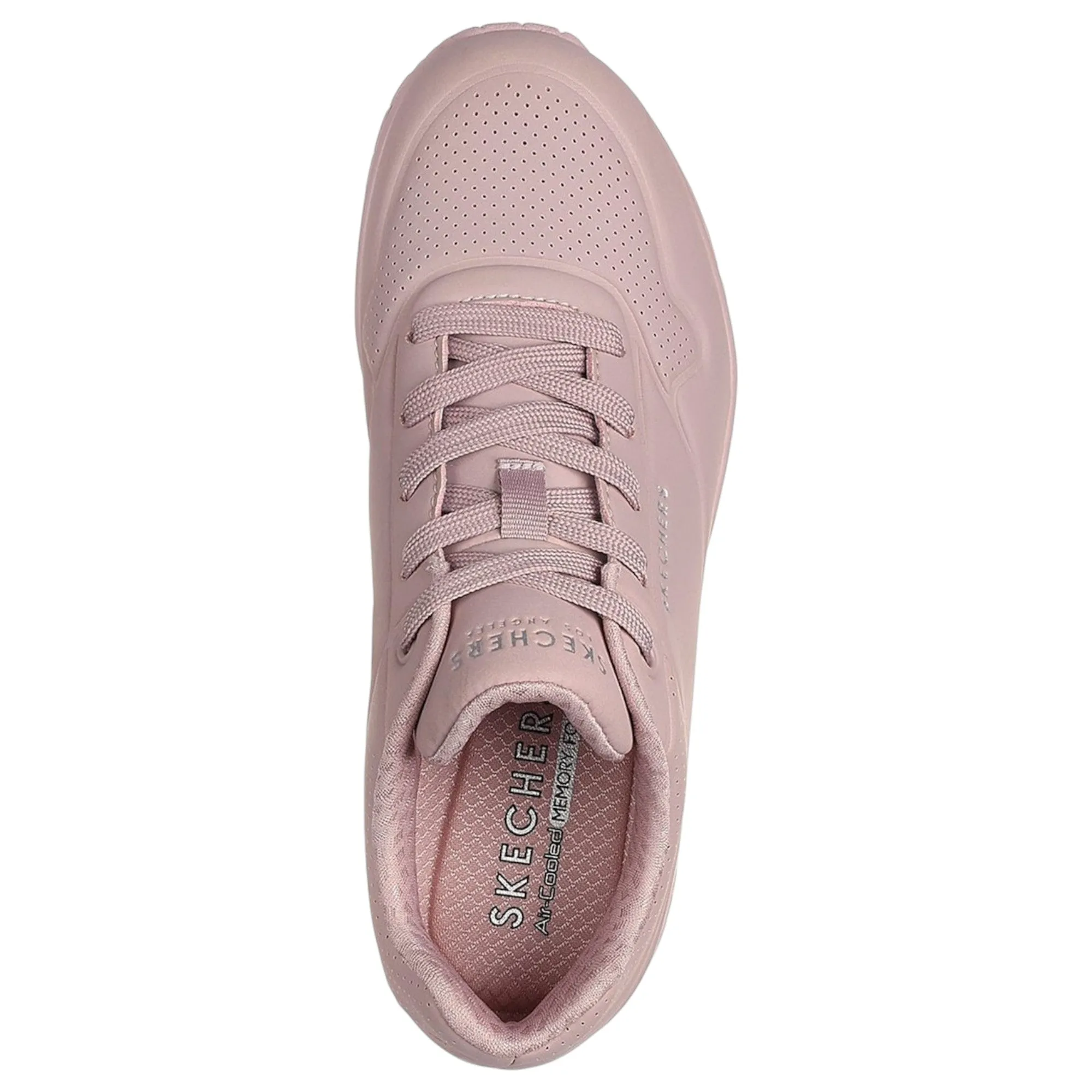Womens Skechers Uno - Stand On Air Shoes Light Mauve
