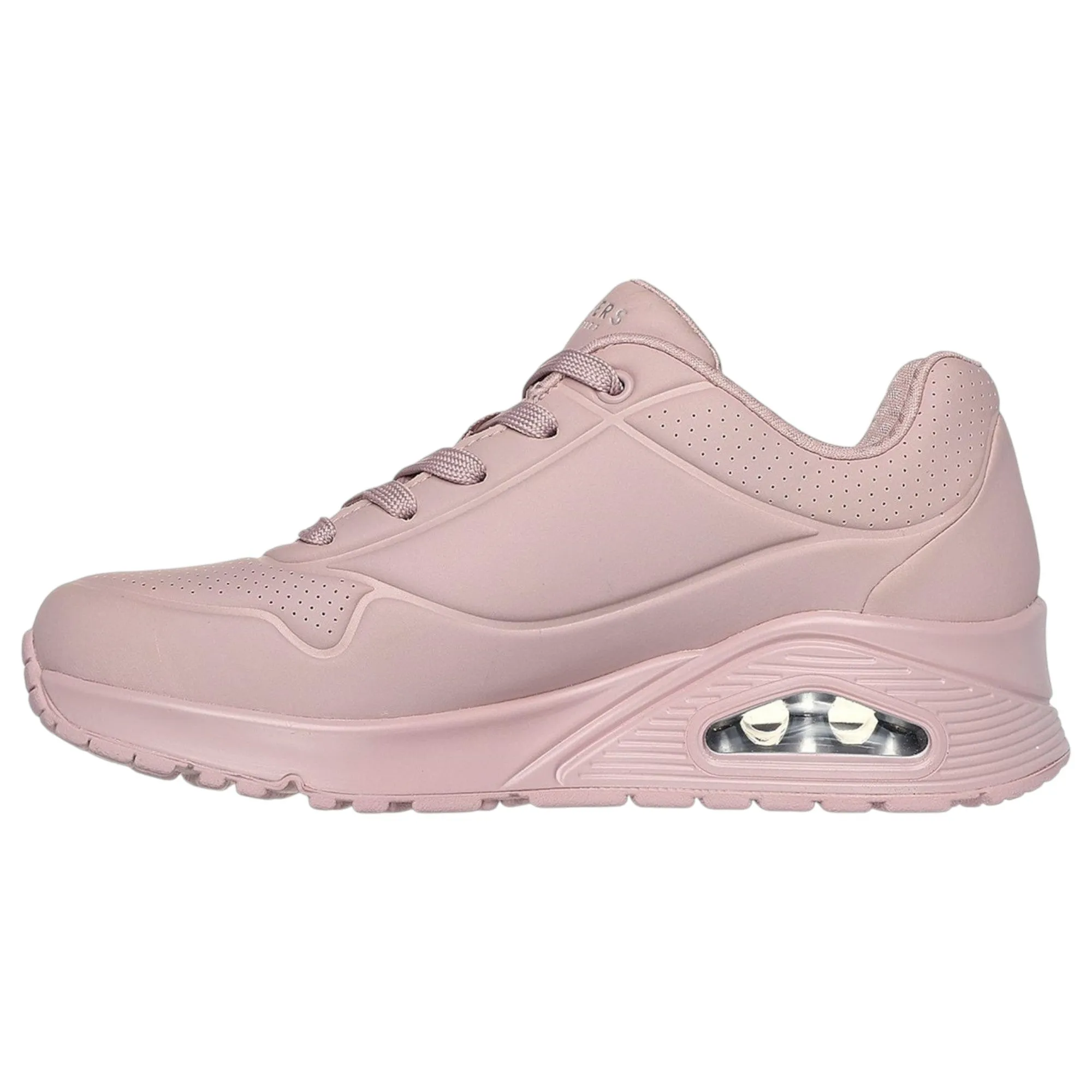 Womens Skechers Uno - Stand On Air Shoes Light Mauve