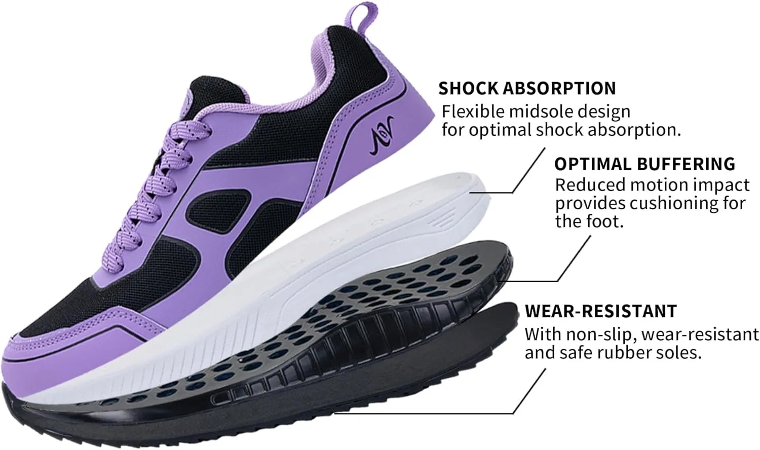 Women's Walking Shoes with Arch Support Orthotic Plantar Fasciitis Sneakers Tennis Running Shoes US 5.5-11
