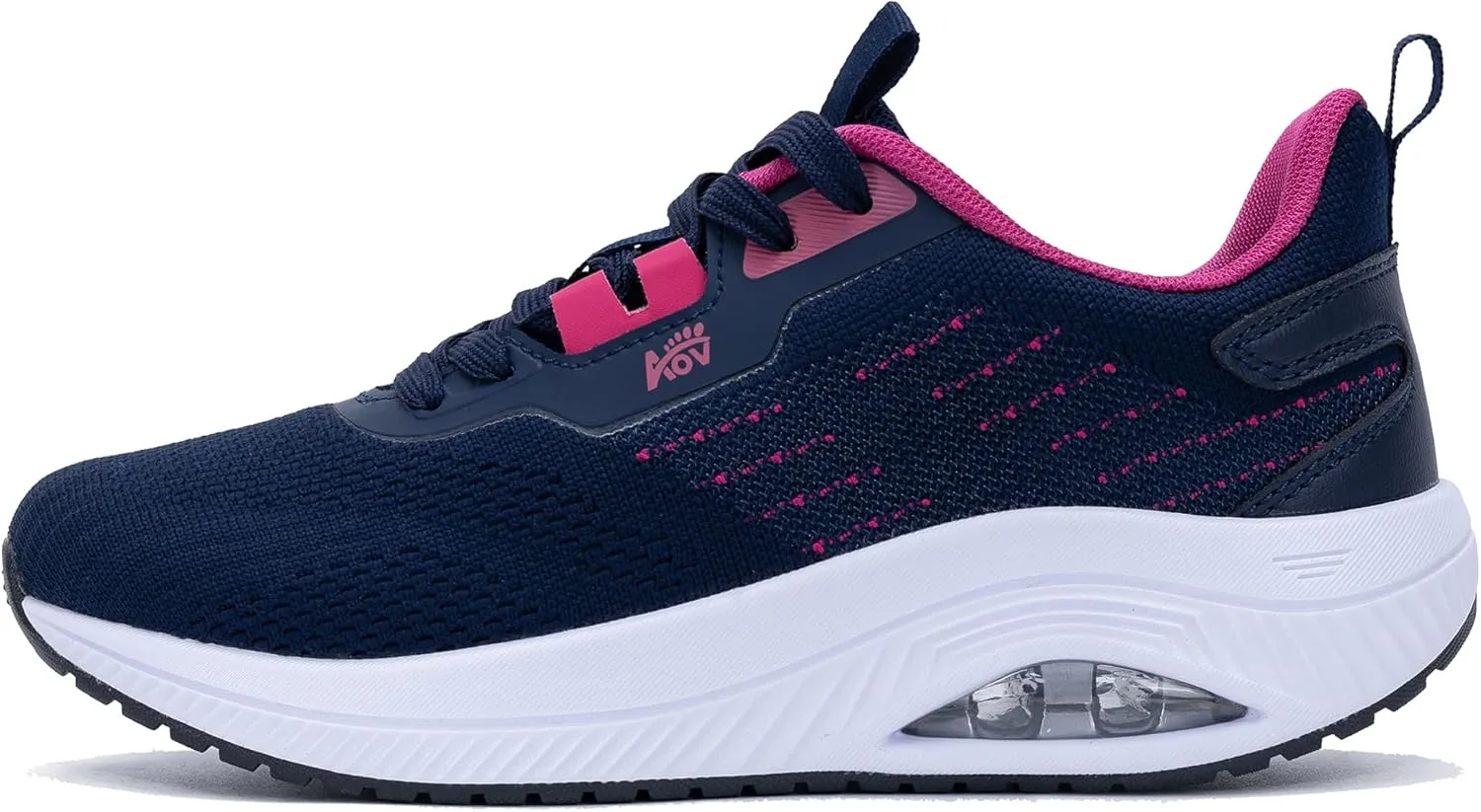 Women's Walking Shoes with Arch Support Orthotic Sneakers for Plantar Fasciitis Heel and Foot Pain Relief Tennis BlueRed Size 9