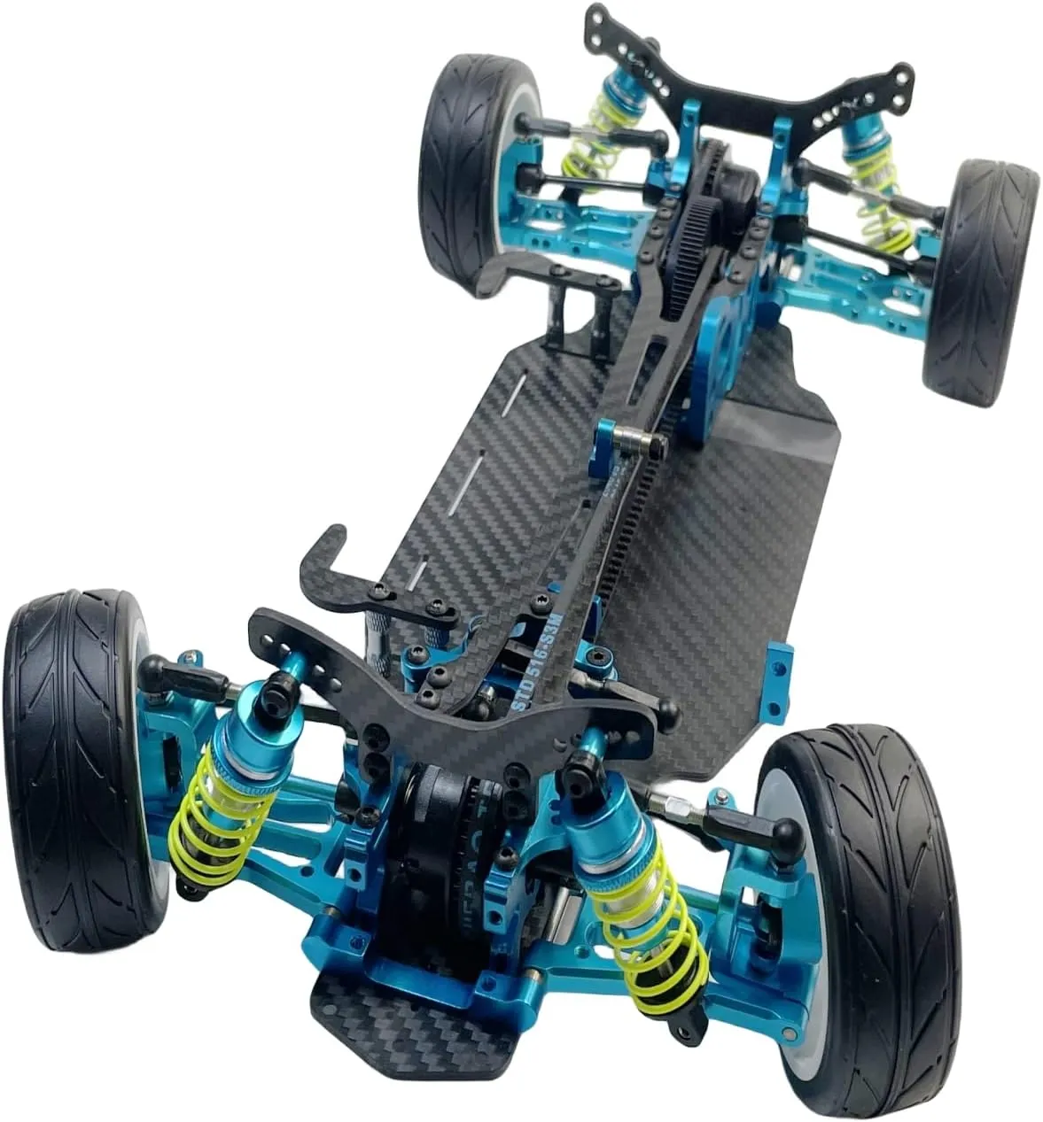 X416 RC DIY 1/10 Alloy and Carbon D4 AWD EP Drift Racing Car Body Frame Kit Electric Touring Car Chassis Frame