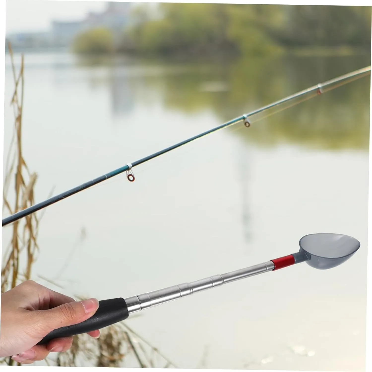 Yardwe 2 Sets Nesting Spoon Fishing Bait Scoop Fishing Tackle Kit Fishing Lure Spoon Bait Thrower Device