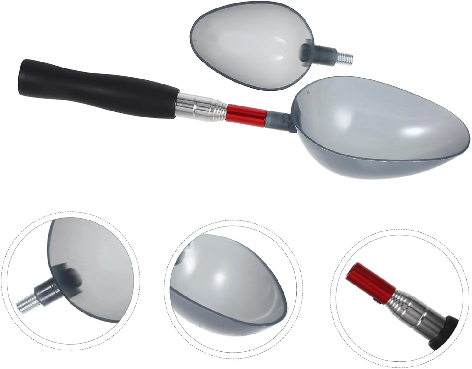 Yardwe 2 Sets Nesting Spoon Fishing Bait Scoop Fishing Tackle Kit Fishing Lure Spoon Bait Thrower Device