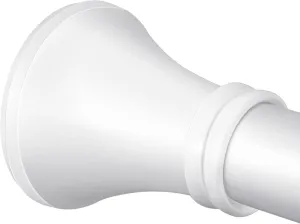 YNL White Shower Curtain Rod 36-94 Inch(3-7.8ft), No Slip No Drill No Rust Shower Rod For Bathroom Window Patio, Adjustable Spring Long Tension Rod
