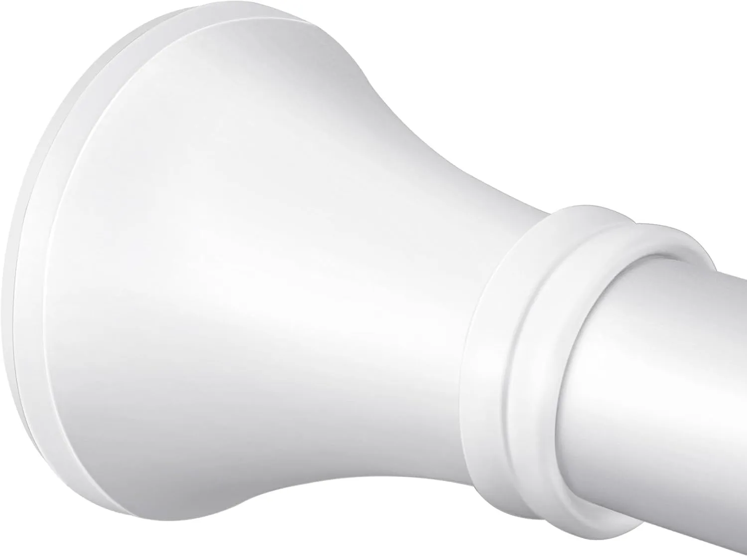 YNL White Shower Curtain Rod 36-94 Inch(3-7.8ft), No Slip No Drill No Rust Shower Rod For Bathroom Window Patio, Adjustable Spring Long Tension Rod