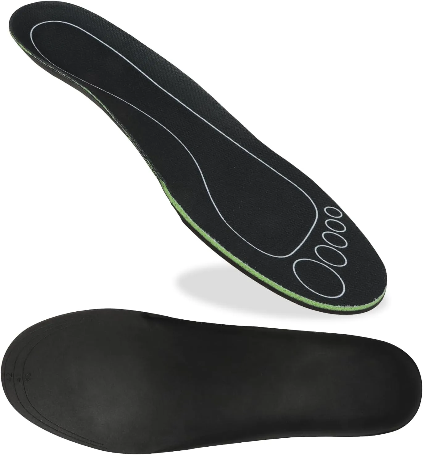 Yoosolle Liquid Massaging Orthotic Insoles - Arch Support Plantar Fasciitis Shoe Insole for Man and Women, Shock Absorbing, Walking, Pain Relief, Comfort, Promote Foot Health & Wellness (Black, M)