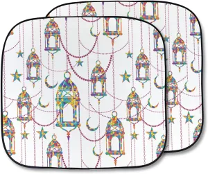 YouCustomizeIt Hanging Lanterns Car Sun Shade - Two Piece