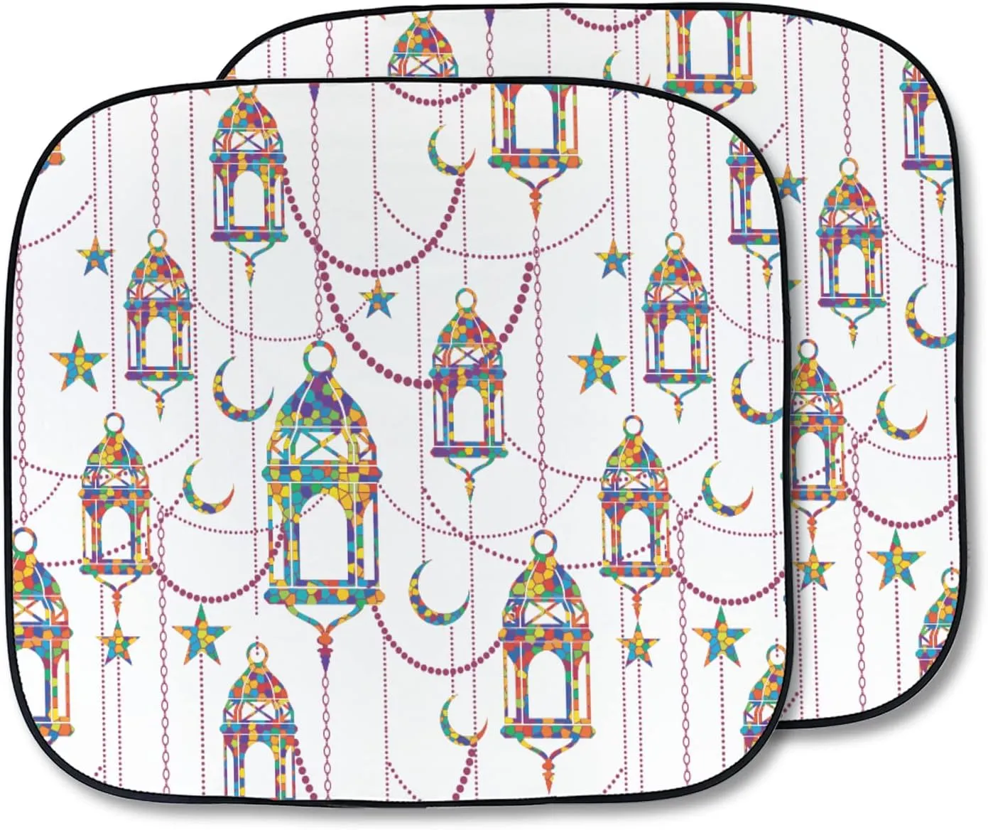 YouCustomizeIt Hanging Lanterns Car Sun Shade - Two Piece