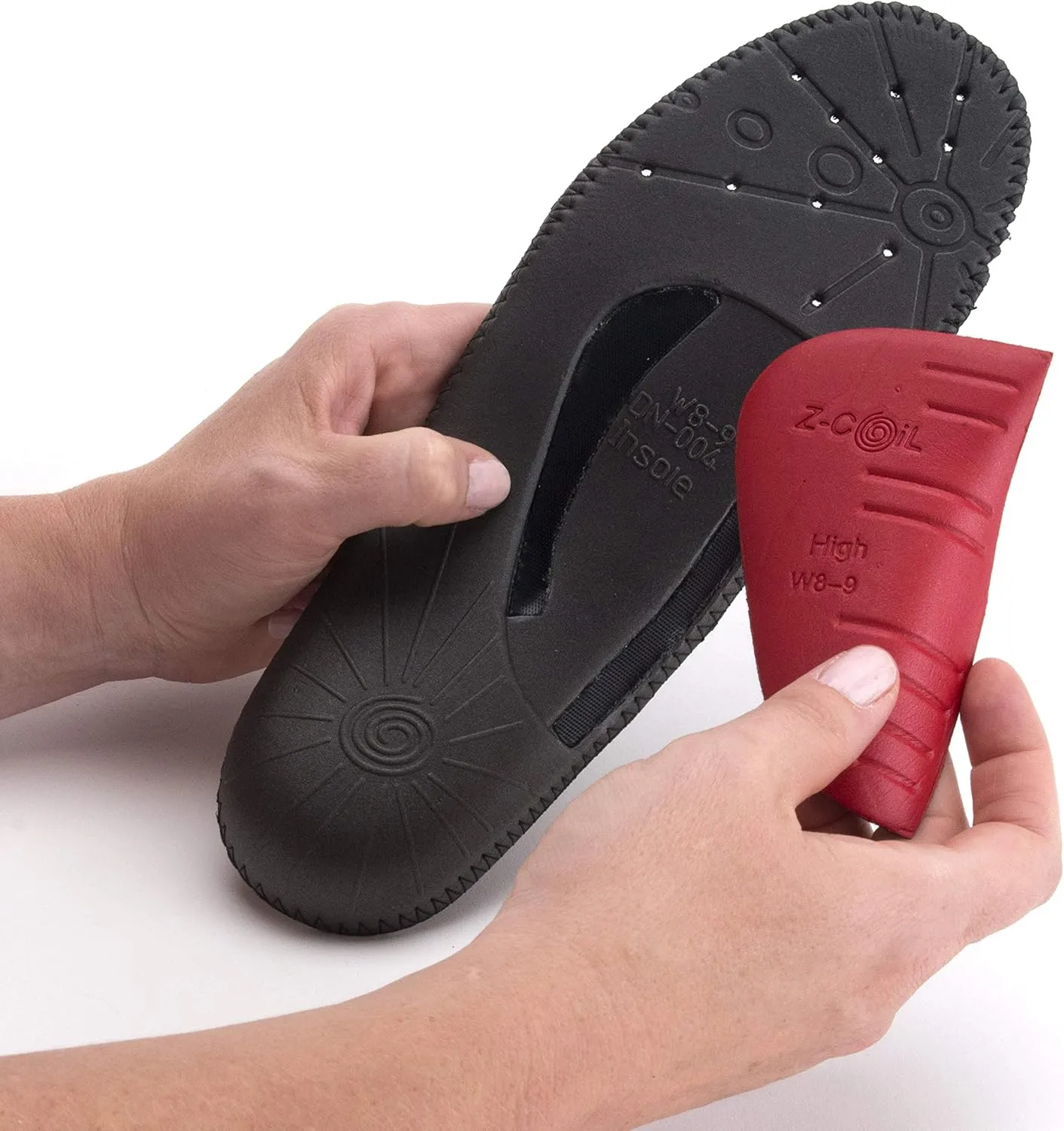 Z-CoiL Men's Z-Fit Black Custom Arch Insole 9 M