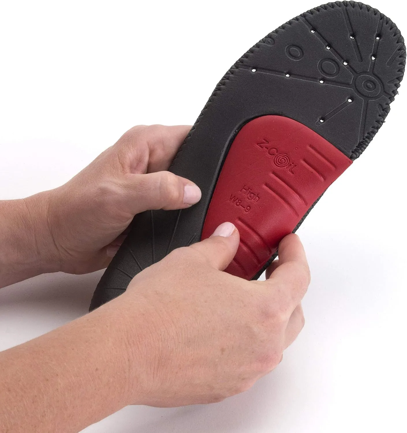 Z-CoiL Men's Z-Fit Black Custom Arch Insole 9 M
