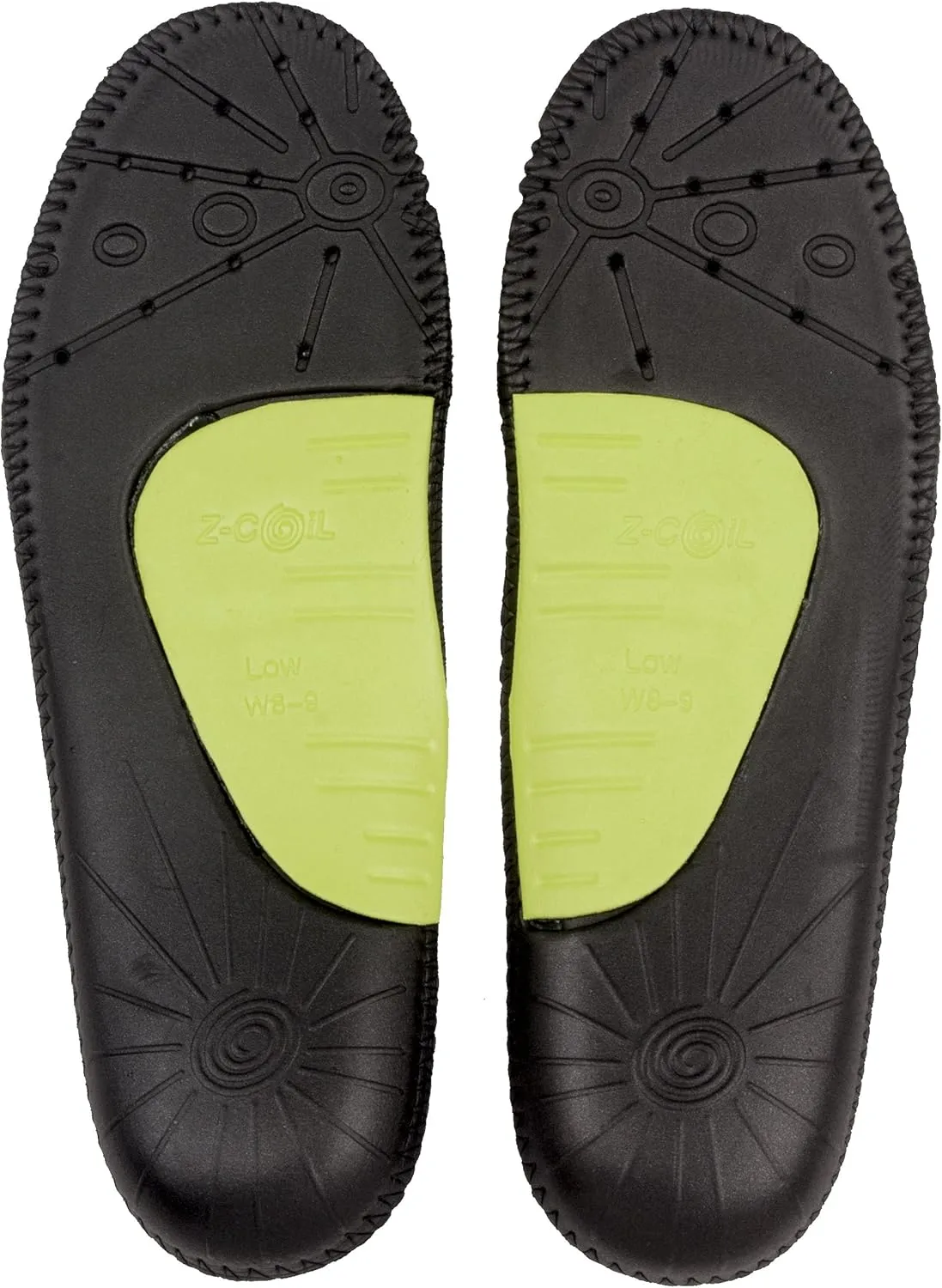 Z-CoiL Men's Z-Fit Black Custom Arch Insole 9 M
