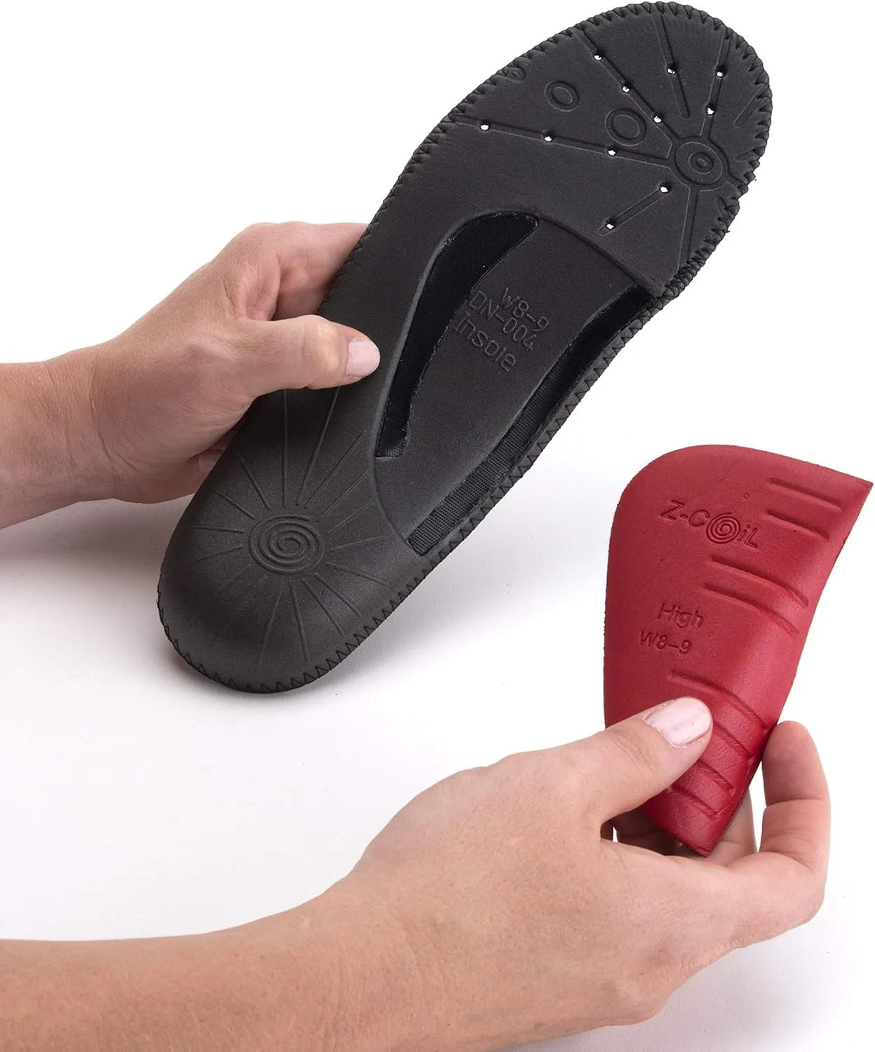 Z-CoiL Men's Z-Fit Black Custom Arch Insole 9 M
