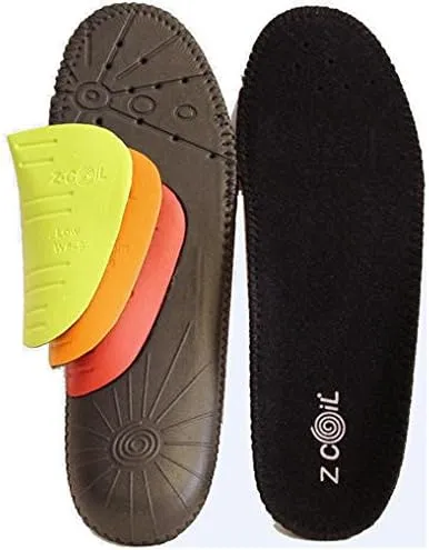 Z-CoiL Men's Z-Fit Black Custom Arch Insole M… (12, Black)