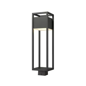 Z-Lite Barwick Black LED Outdoor Post Mount Fixture 585PHBS-BK-LED