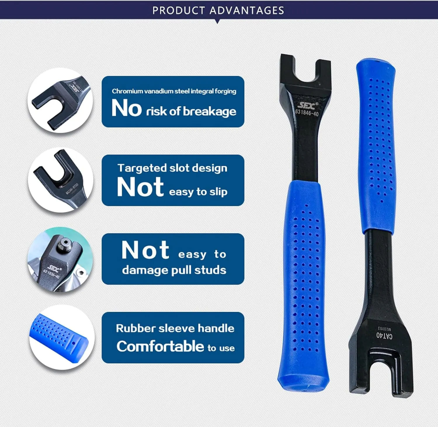 ZAC CAT40/CAT50/ BT- CAT40/ Mazak-BT40 Pull Stud Wrench (CAT40 Spanner)