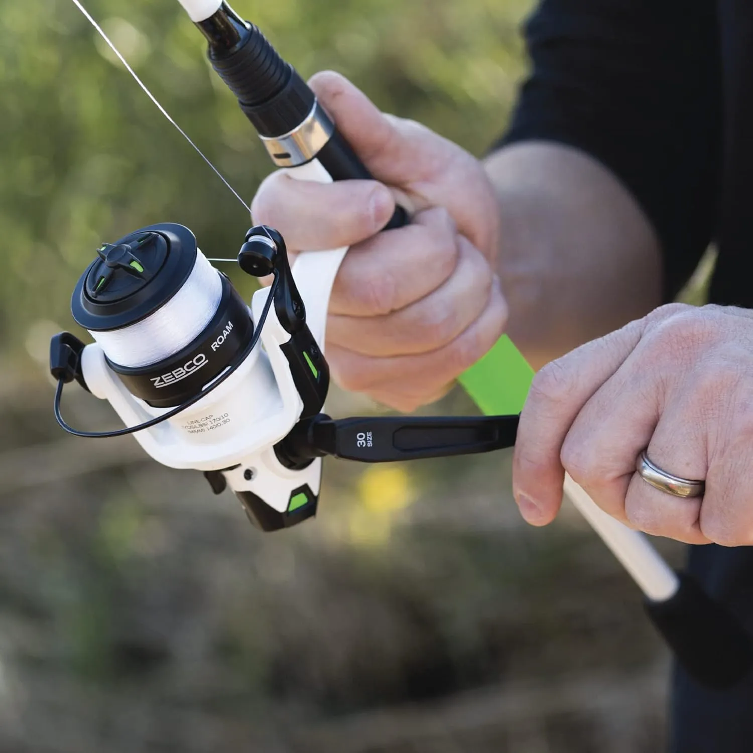 Zebco Roam Telescopic Fishing Rod and Spinning or Spincast Fishing Reel Combo, Durable 6-Foot Fiberglass Rod with ComfortGrip Handle, Pre-spooled with Zebco Cajun Fishing Line